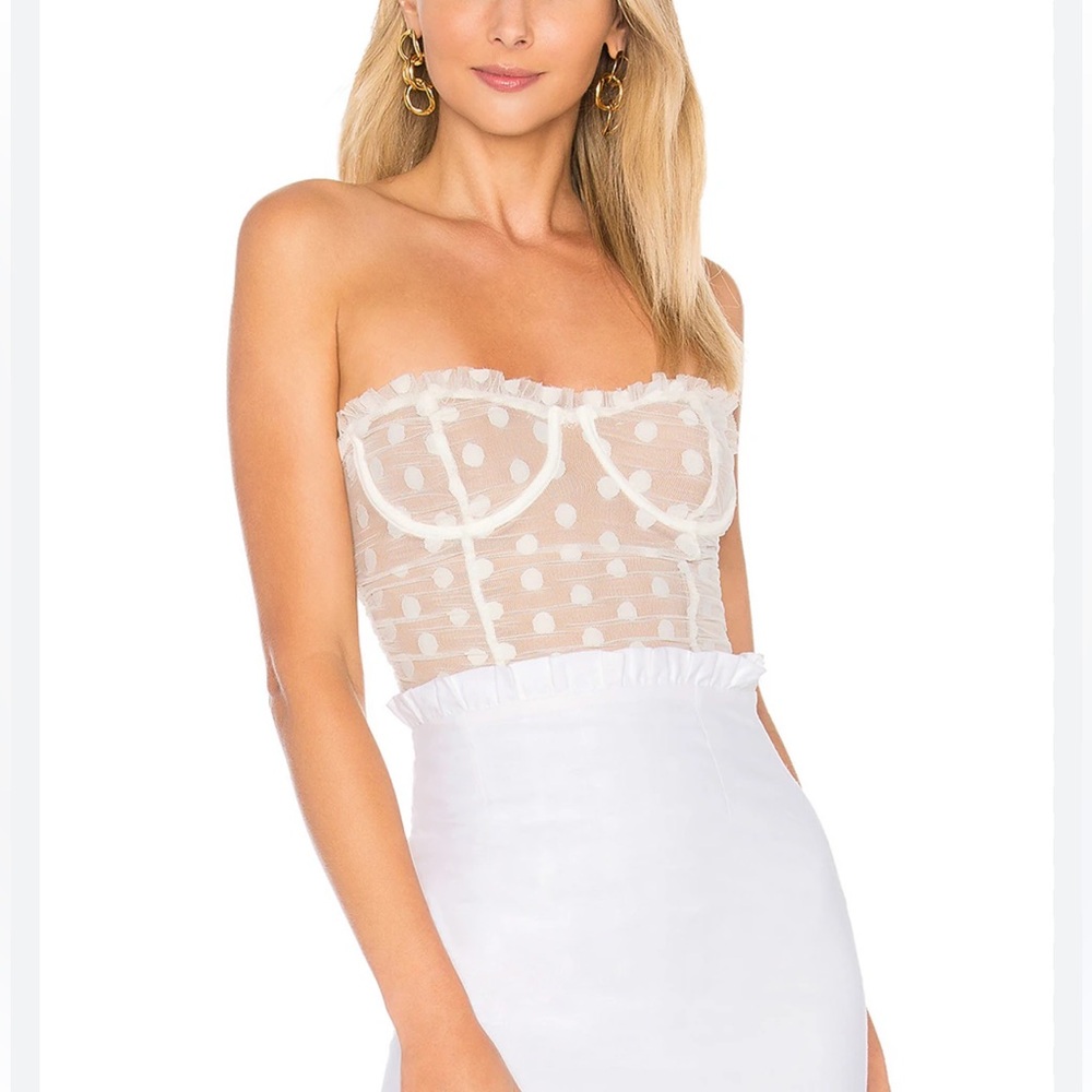Majorelle Wyn polka dot bodysuit